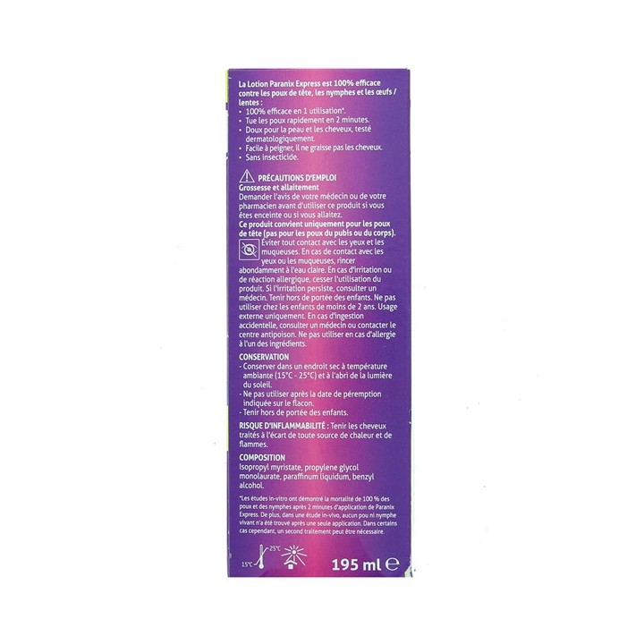Express 2min Lotion Anti-Poux 2x195ml + Peigne Métal Paranix - IllicoPharma