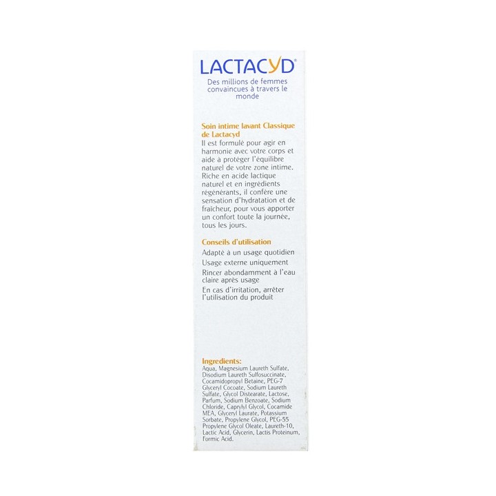 Soin Intime Lavant 200ml Lactacyd - Pharmacie en ligne IllicoPharma