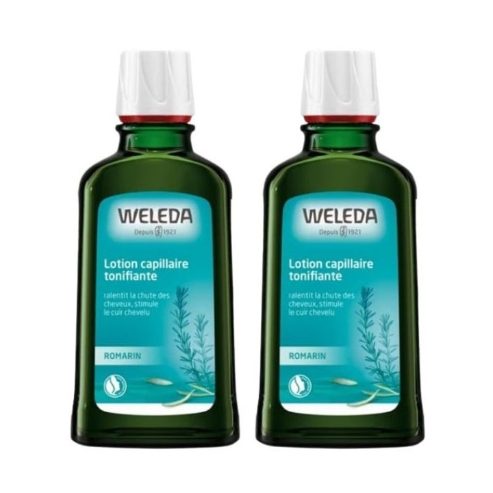 Lotion Capillaire Tonifiante au Romarin 2x100ml Weleda - IllicoPharma