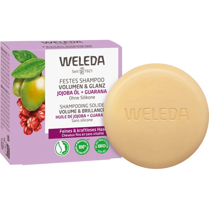 Shampooing Solide Volume & Brillance 50g Weleda - IllicoPharma