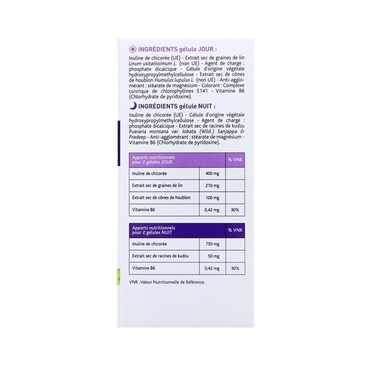 Menophytea Bouffées de chaleur Jour Nuit 120 gélules - Nutreov - Ménopause - IllicoPharma