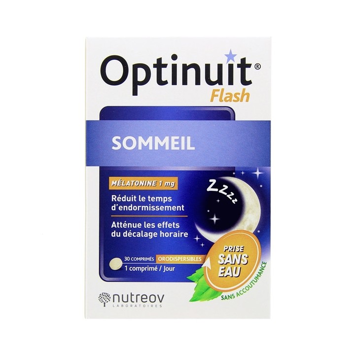 Optinuit Flash x30cpr orodispersibles Nutreov - IllicoPharma
