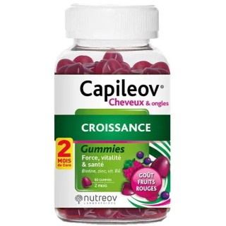 Capileov Cheveux & Ongles Croissance x60 Gummies Nutreov - IllicoPharma