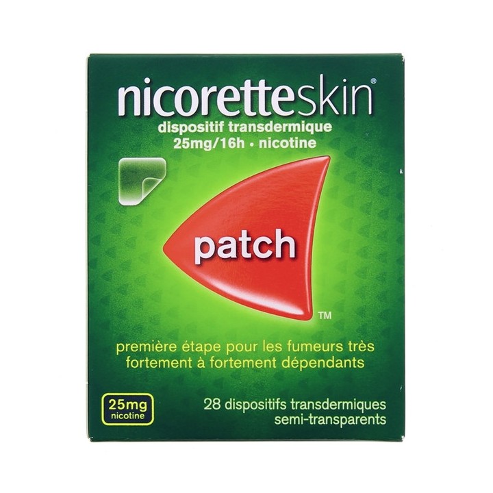 NICORETTESKIN 25 mg/16 h Disp transderm B/28, Patchs, e-Pharmacie IllicoPharma