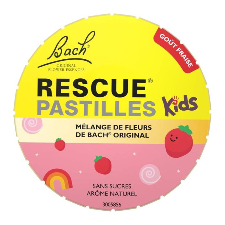 Rescue Kids Pastilles Fraise 50g - Pharmacie en ligne IllicoPharma