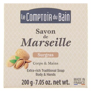 Savon de Marseille Cube Surgras 200g - Le comptoir du bain - IllicoPharma