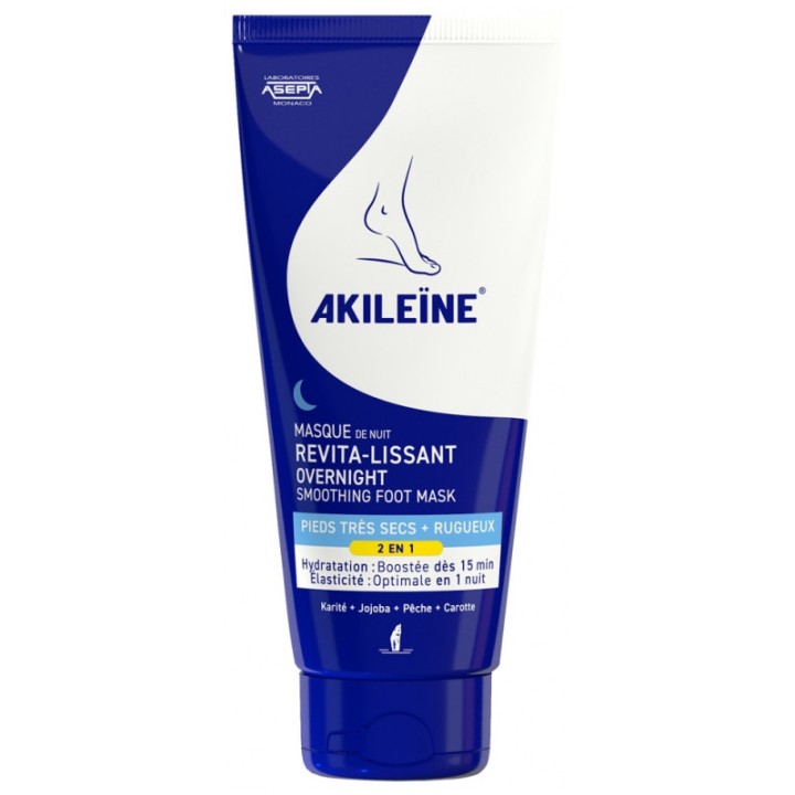 Masque de Nuit Revita-Lissant 2en1 100ml - Akileine - IllicoPharma