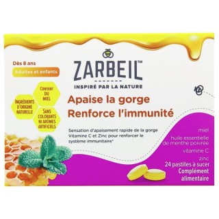 Gorge et Immunité x24 pastilles - Zarbeil - IllicoParma