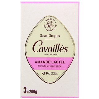 Savon Surgras Amande Lactée 3x200g Cavaillès - IllicoPharma