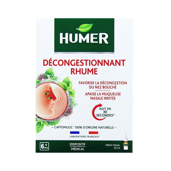 Humer Décongestionnant Rhume Spray 20ml