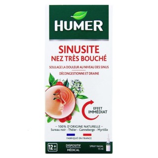 Humer Sinusite Nez Très Bouché Spray 15ml - nez & Gorge
