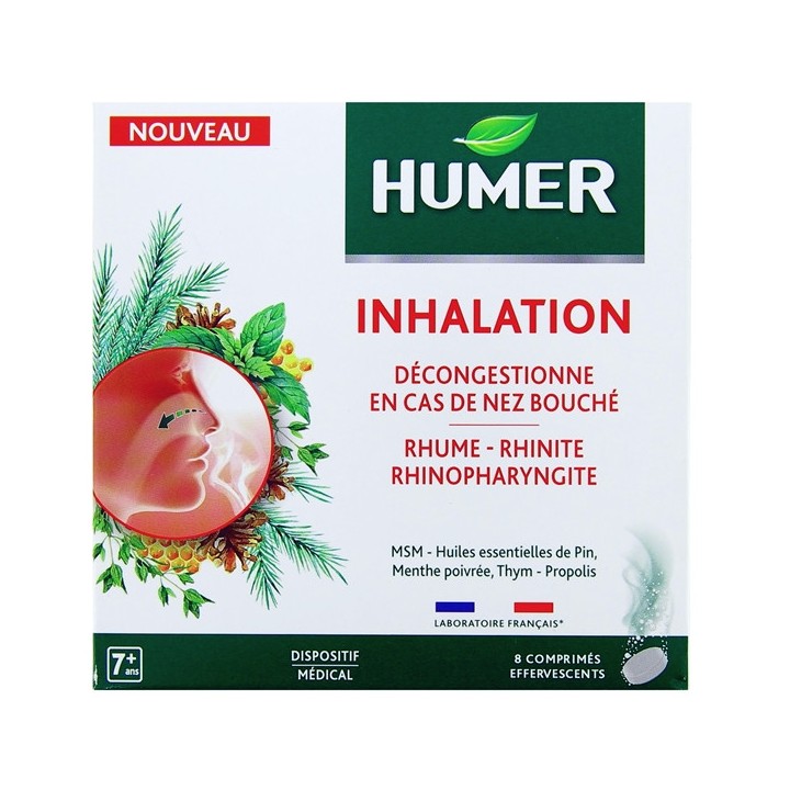Humer Inhalation x8cpr effervescents - Pharmacie en ligne IllicoPharma