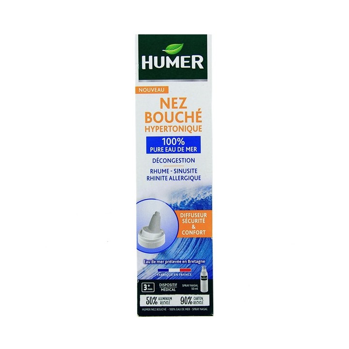 Humer Nez Bouché Hypertonique Spray Nasal 50ml - IllicoPharma
