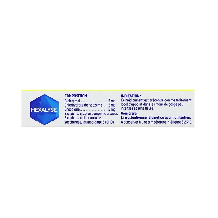 Hexalyse 24cpr, Bouchara-Recordati - Médicament Maux de gorge - IllicoPharma