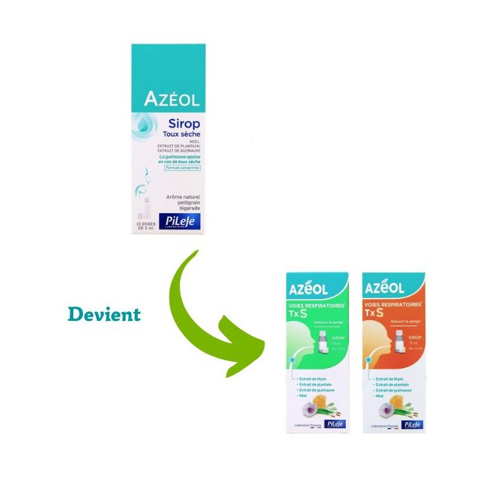 Azéol Sirop Toux Sèche - 75ml - Pileje - Phytonutrition