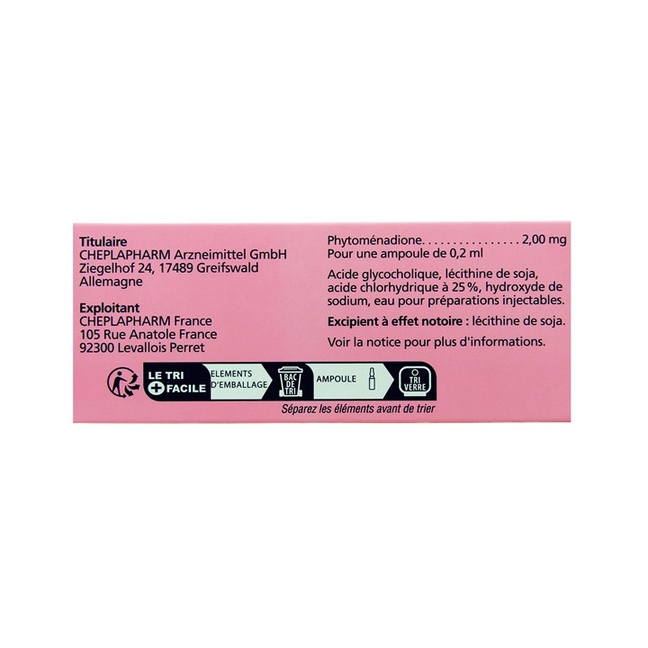 Vitamine K1 Roche nourrisson - Pharmacie en ligne IllicoPharma