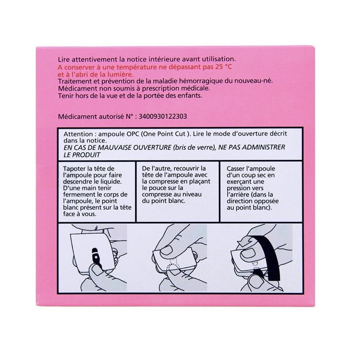 Vitamine K1 Roche nourrisson - Pharmacie en ligne IllicoPharma