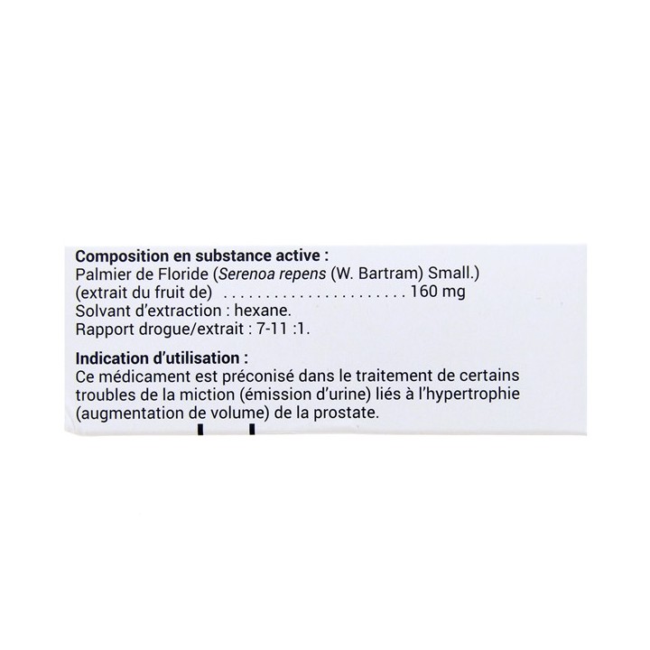 Permixon 160mg 60 gélules - Pierre Fabre - Médicament en ligne - IllicoPharma
