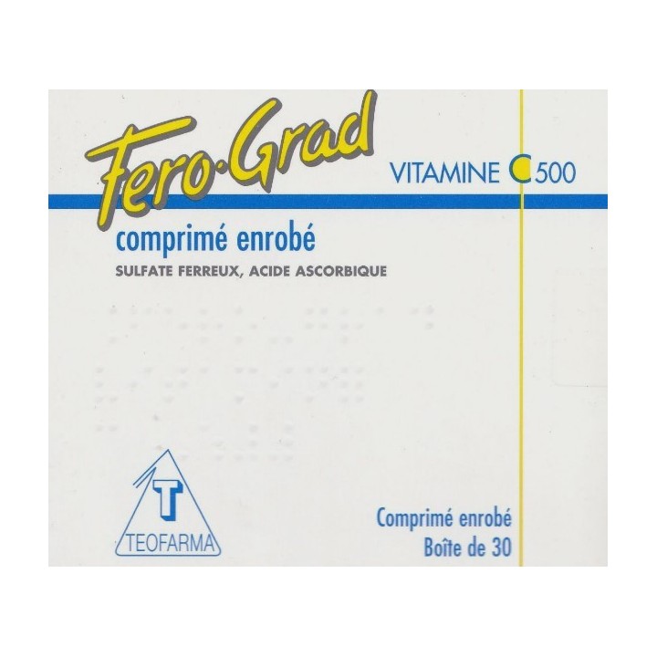 Fero-Grad Vitamine C 500 30cpr - Pharmacie sur internet IllicoPharma