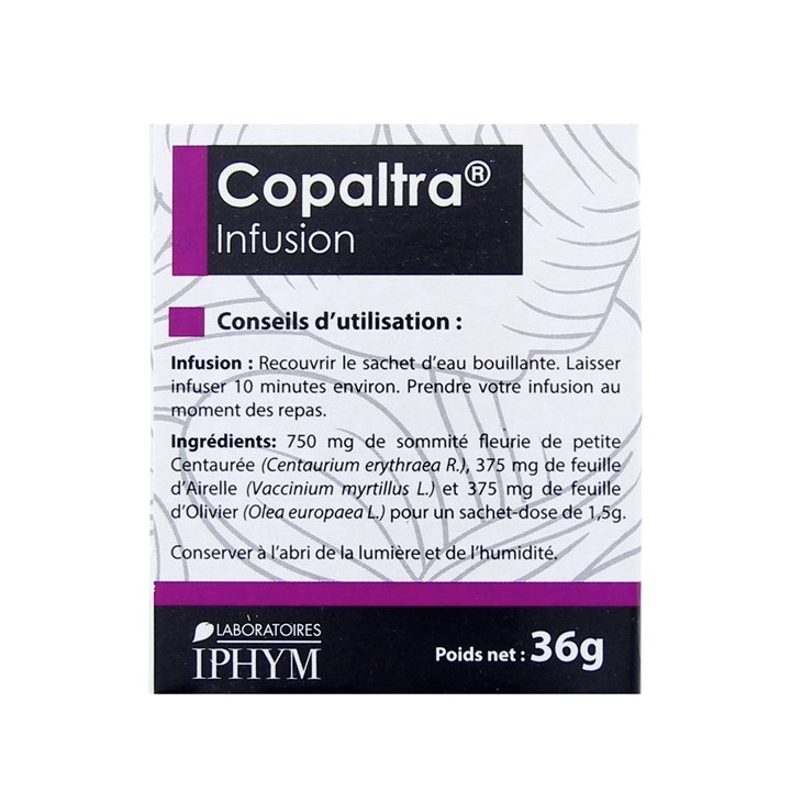 Infusion Copaltra Iphym 24 sachets - Minceur, détoxifiant - Pharmacie IllicoPharma