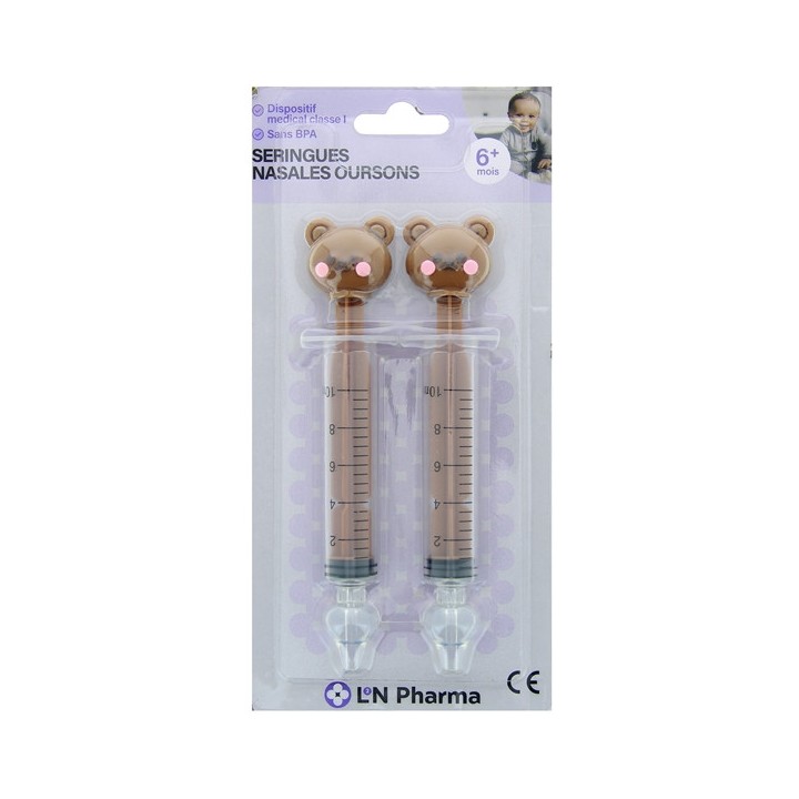 Seringues Lavage Nasale Oursons x2 - L2N Pharma - IllicoPharma