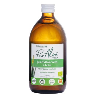 Pur Aloé Jus d'Aloé Vera à Boire Bio 500ml Ciel d'Azur Labs - IllicoPharma