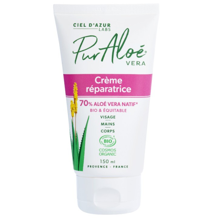 Pur Aloé Crème Réparatrice Bio 150ml Ciel d'Azur Labs - IllicoPharma