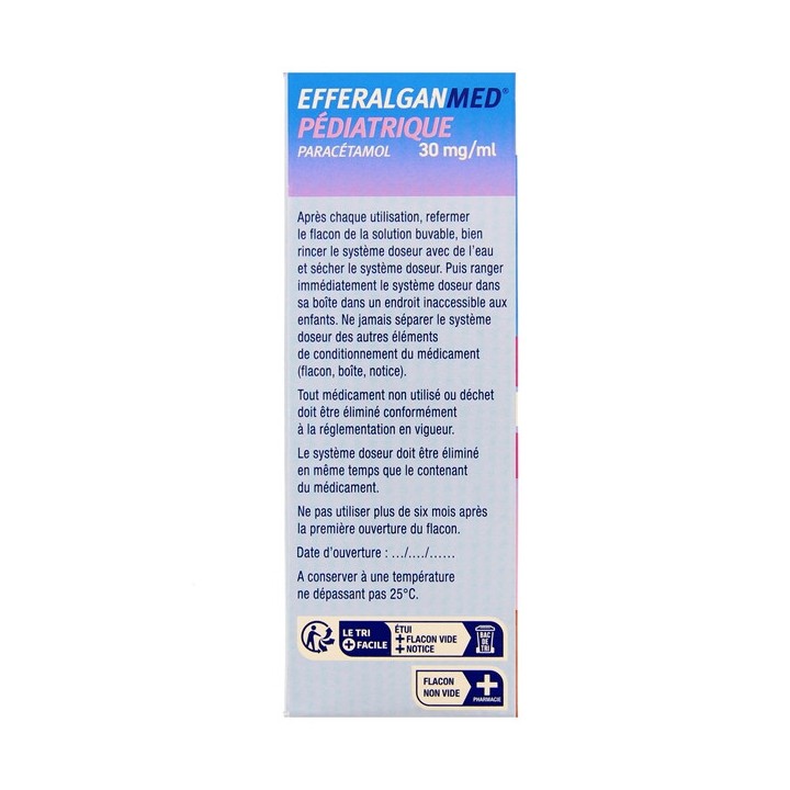 EfferalganMed Pédiatrique 30mg 90ml
