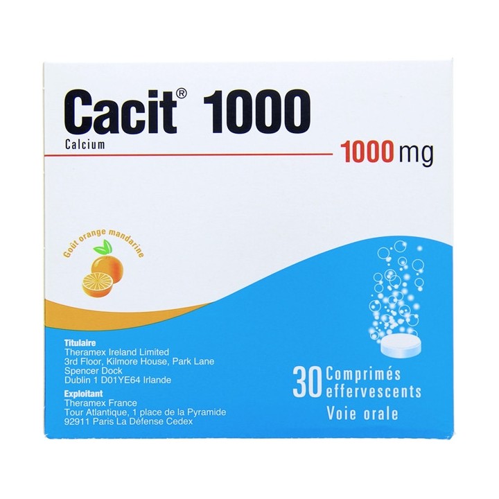 Cacit 1000mg 30cpr effervescents - Pharmacie IllicoPharma
