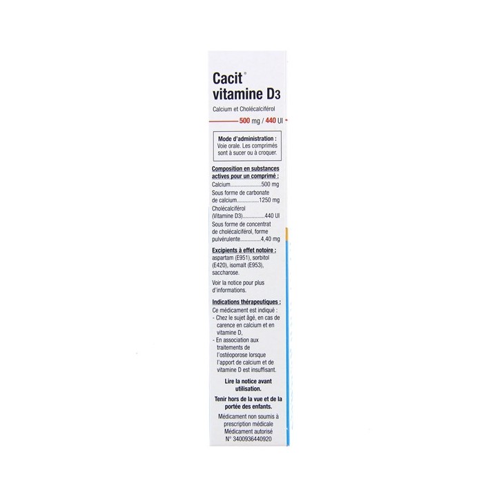 Cacit Vitamine D3 60cpr, Pharmacie en ligne IllicoPharma