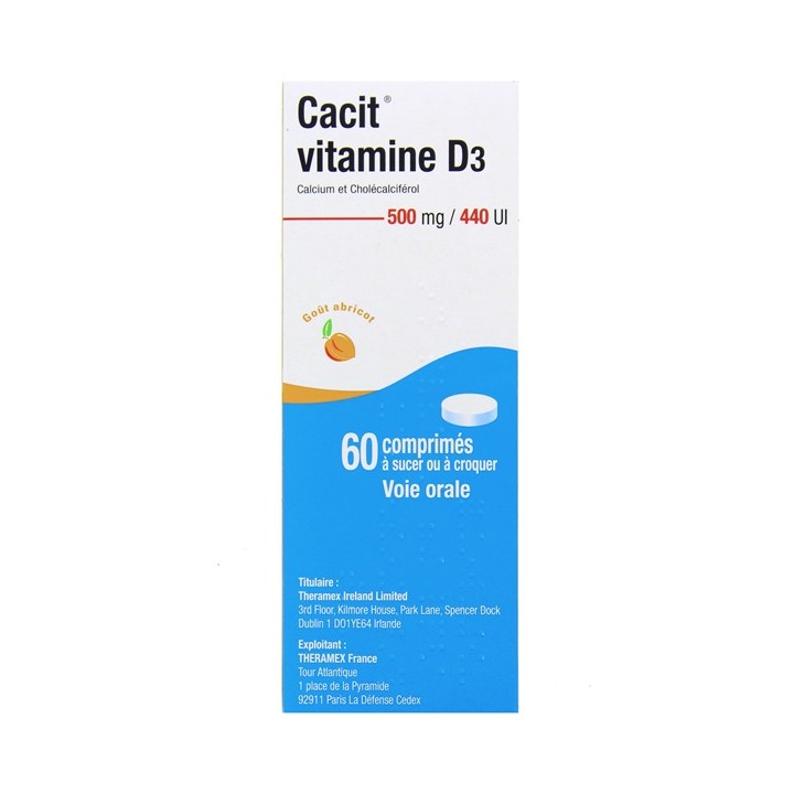 Cacit Vitamine D3 60cpr, Pharmacie en ligne IllicoPharma