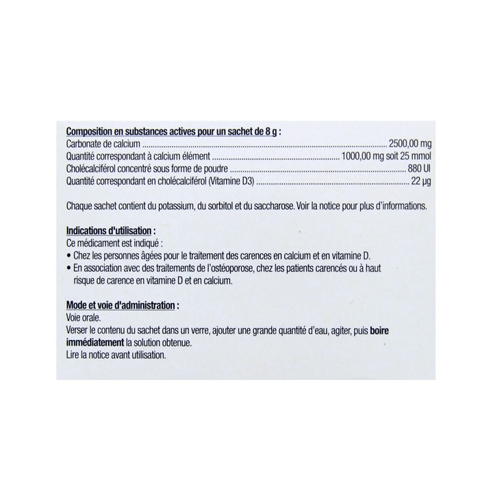 Cacit Vitamine D3 30 sachets, Pharmacie en ligne IllicoPharma