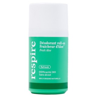 Déodorant Roll-on Fraîcheur d'Aloe 24h 50ml – Respire – IllicoPharma