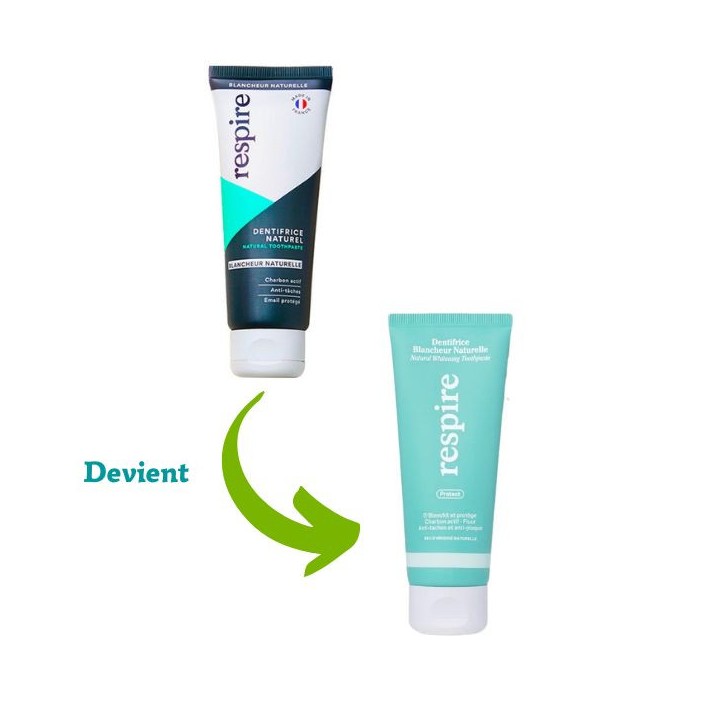 Dentifrice Naturel Blancheur Naturelle 75ml Respire - IllicoPharma