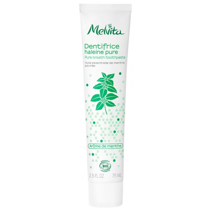 Dentifrice Haleine Pure Bio 75ml – Melvita – IllicoPharma