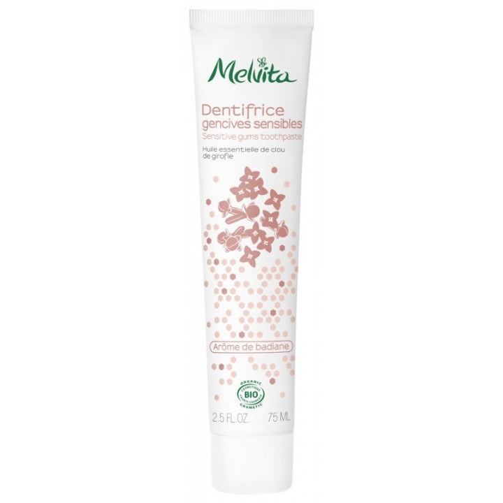 Dentifrice Gencives Sensibles Bio 75ml – Melvita – IllicoPharma