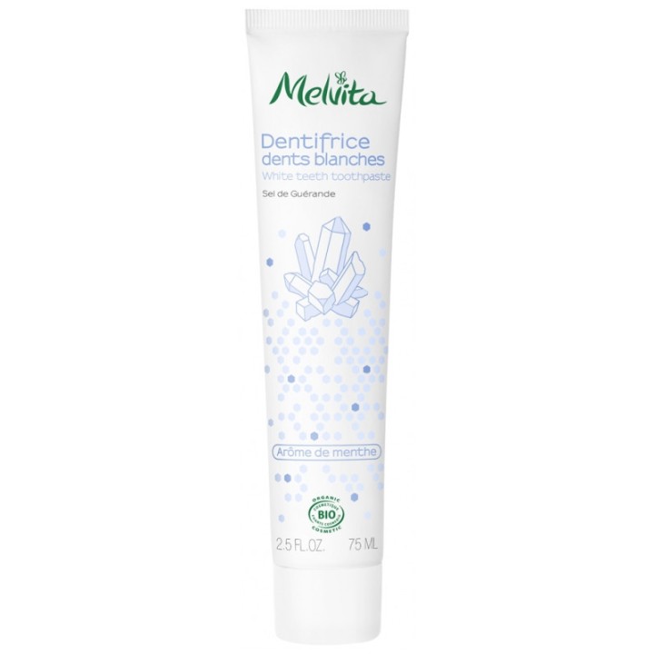 Dentifrice Dents Blanches Bio 75ml – Melvita – IllicoPharma