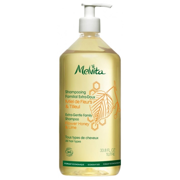 Shampooing Familial Extra-Doux Bio 1L – Melvita – IllicoPharma