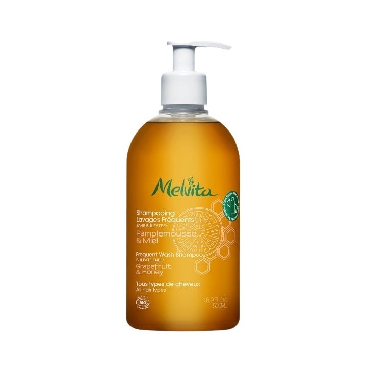 Shampooing Lavages Fréquents Bio 500ml – Melvita – IllicoPharma