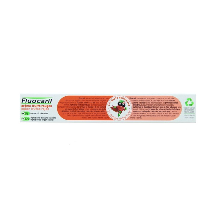 Dentifrice Junior 6/13 ans Fruits Rouges 2x75ml - Fluocaril - IllicoPharma