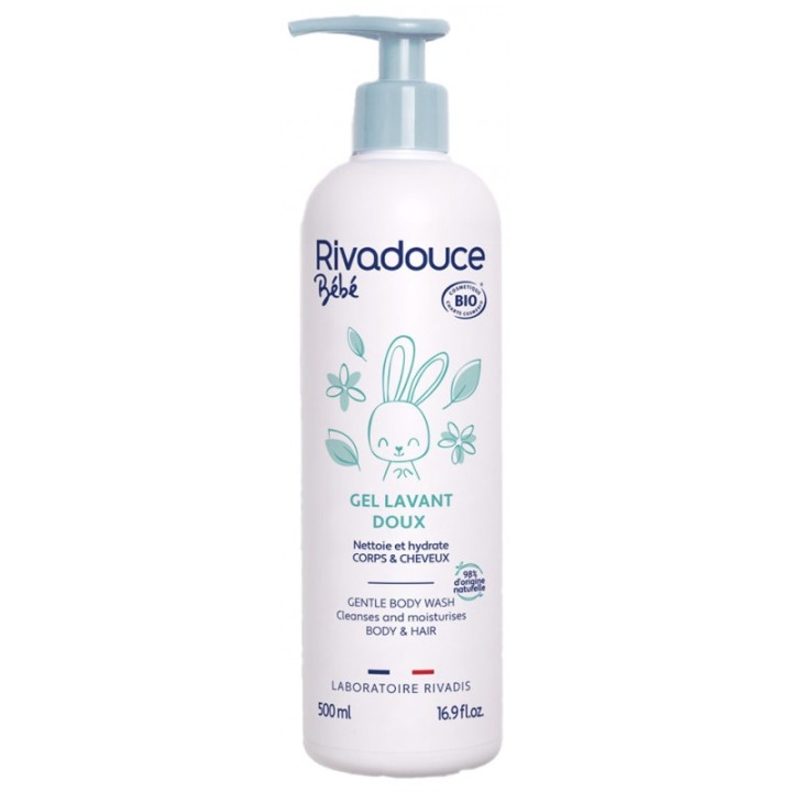 Bébé Gel Lavant Doux Bio 500ml - Rivadouce - IllicoPharma