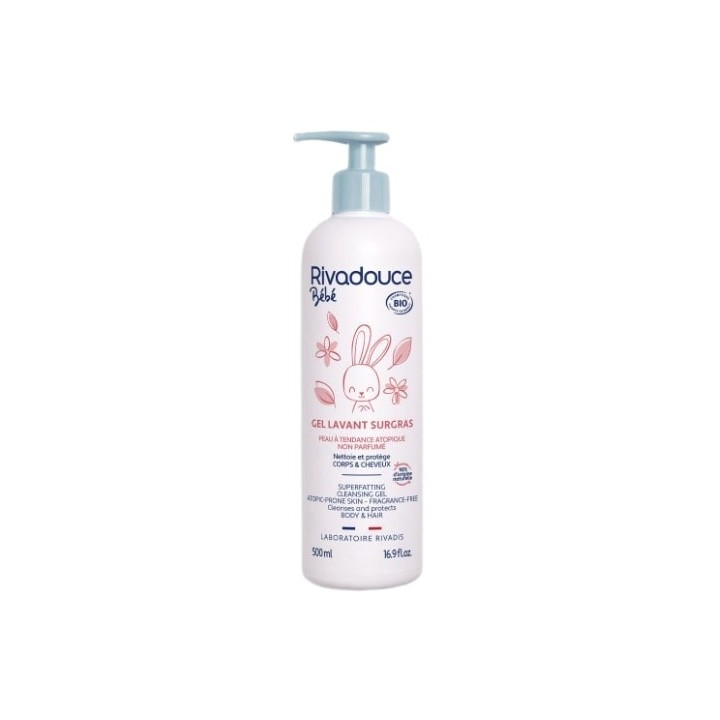 Bébé Gel Lavant Surgras Bio 500ml - Rivadouce - IllicoPharma