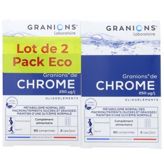 Granions de Chrome 250µg 2x60cpr - IllicoPharma