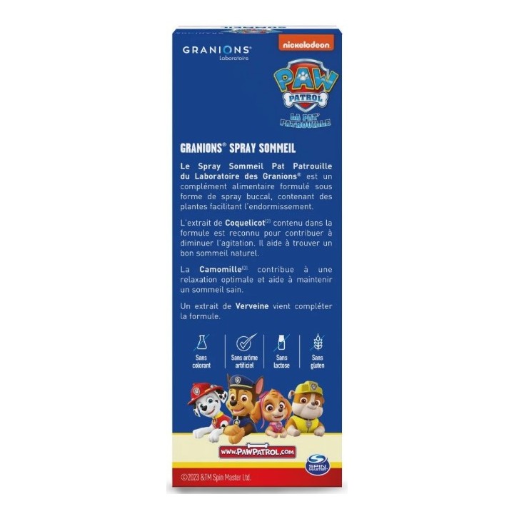 Granions Kid Pat Patrouille Sommeil Spray 30ml - IllicoPharma