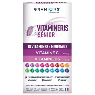 Vitamineris Senior x30cpr effervescents Granions - IllicoPharma