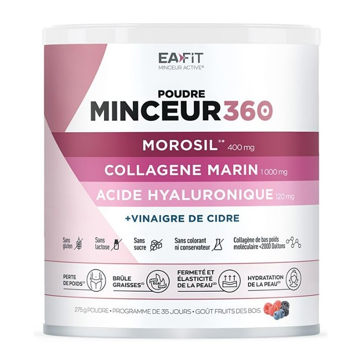 Minceur 360 Poudre 275g - Eafit - Pharmacie en ligne IllicoPharma