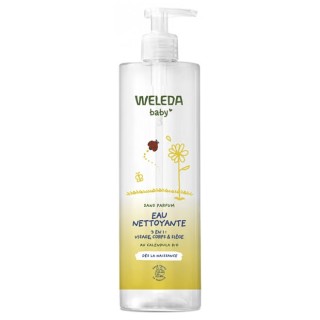 Eau Nettoyante 3en1 Bébé 400ml Weleda - IllicoPharma