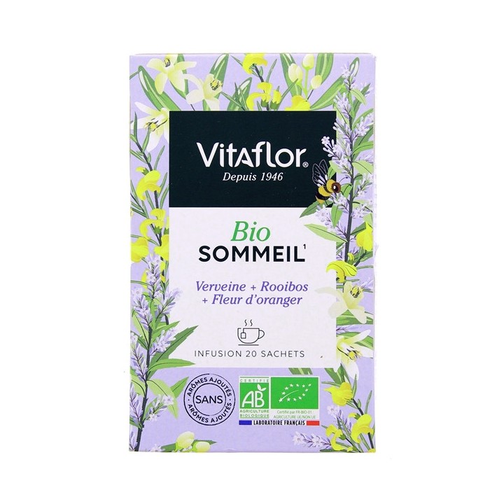 Infusion Sommeil Bio x20 sachets Vitaflor - IllicoPharma