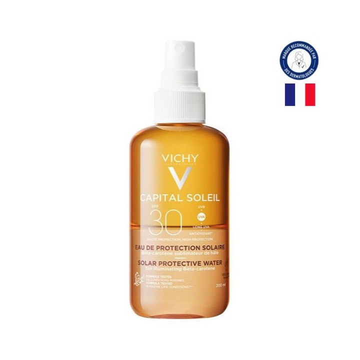 Capital Soleil Eau de Protection Solaire Hâle Sublimé SPF30 200ml - Vichy - IllicoPharma