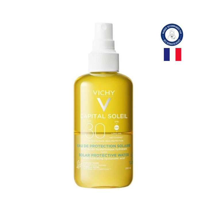 Capital Soleil Eau de Protection Solaire SPF30 200ml Vichy - Pharmacie en ligne IllicoPharma